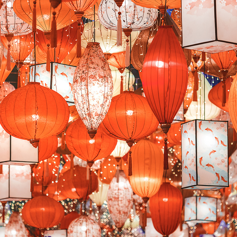 Japanese Lantern Paper - Lentera Cina Retro Tradisional Jepang Vietnam