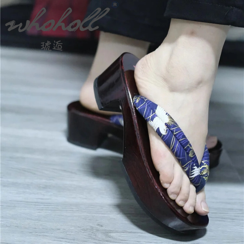 Geta Wooden Sandal - Sandal Wanita Musim Panas Kayu Jepang