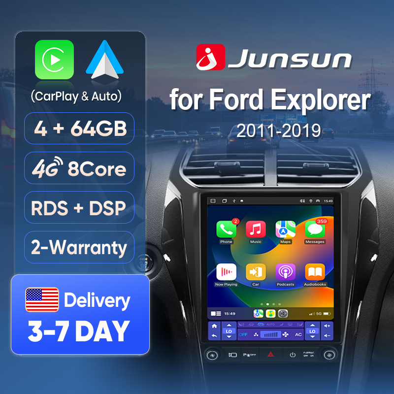 Japanese Lifestyle In Hindi - Layar CarPlay Nirkabel Junsun untuk Ford