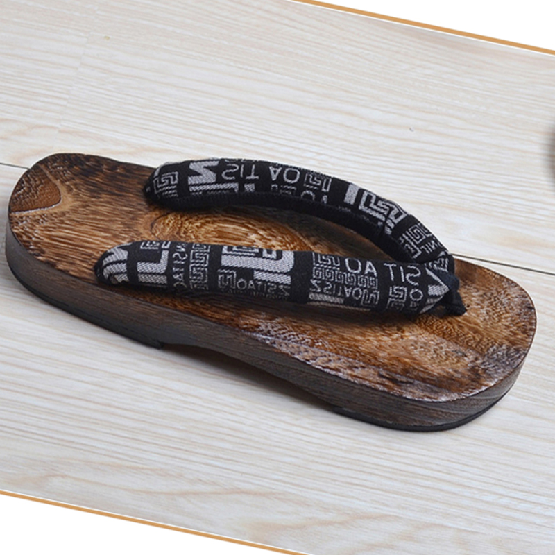 Geta Wooden Sandal - Unisex Kayu Paulownia Ninja Cosplay Jepang