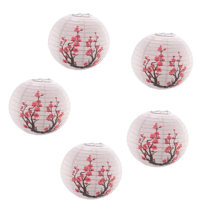 Japanese Lantern Paper - Lentera kertas Jepang/bunga Sakura 12 inci
