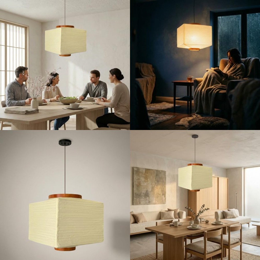 Japanese Lantern Paper - Lampu Lentera Kertas Gaya Jepang -
