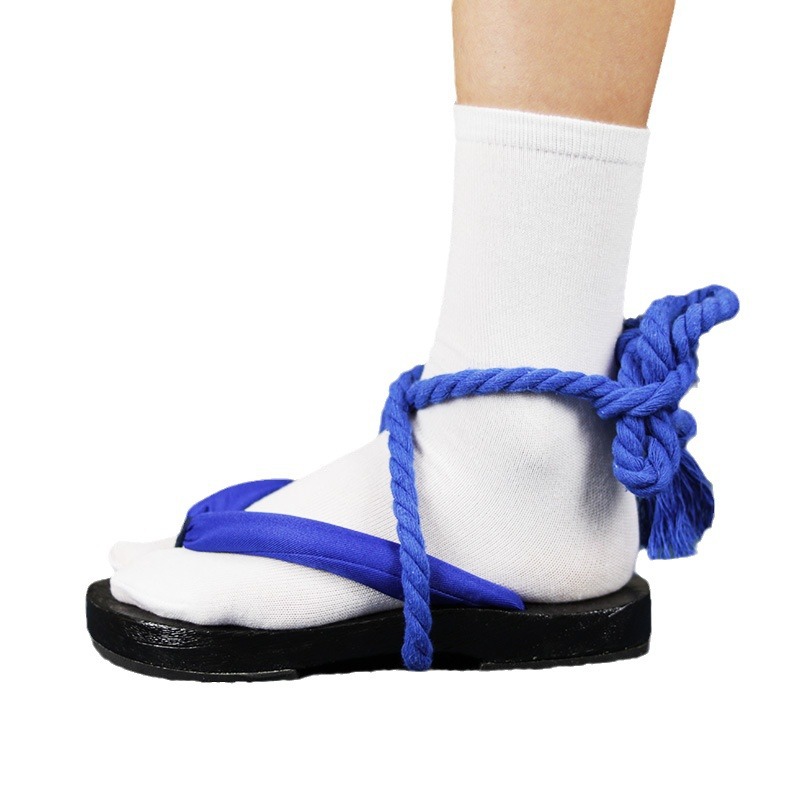 Sandal Geta Tali Biru – Sepatu - Geta Wooden Sandal ulasan dan harga