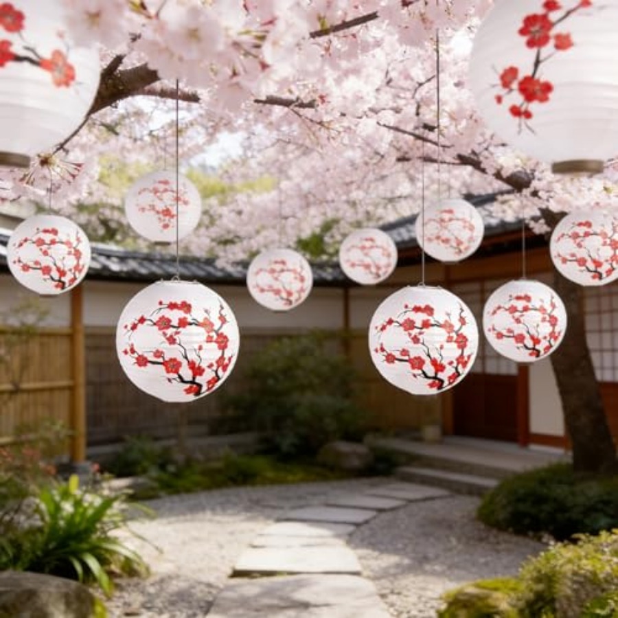 6 Pak Lentera Kertas Dekorasi  - Japanese Lantern Paper ulasan dan harga