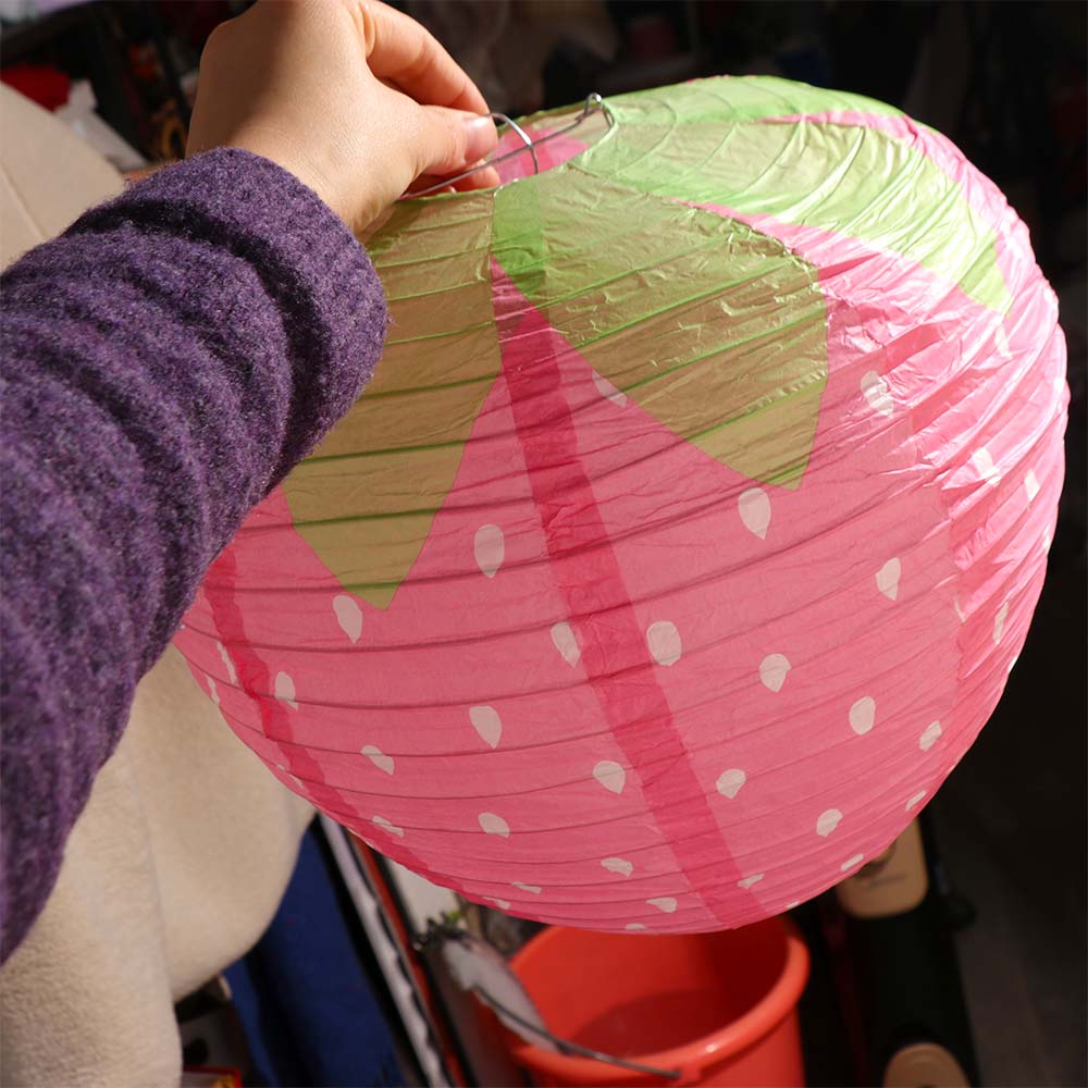 Lampu Lentera Buah Stroberi Pi - Japanese Lantern Paper ulasan dan harga