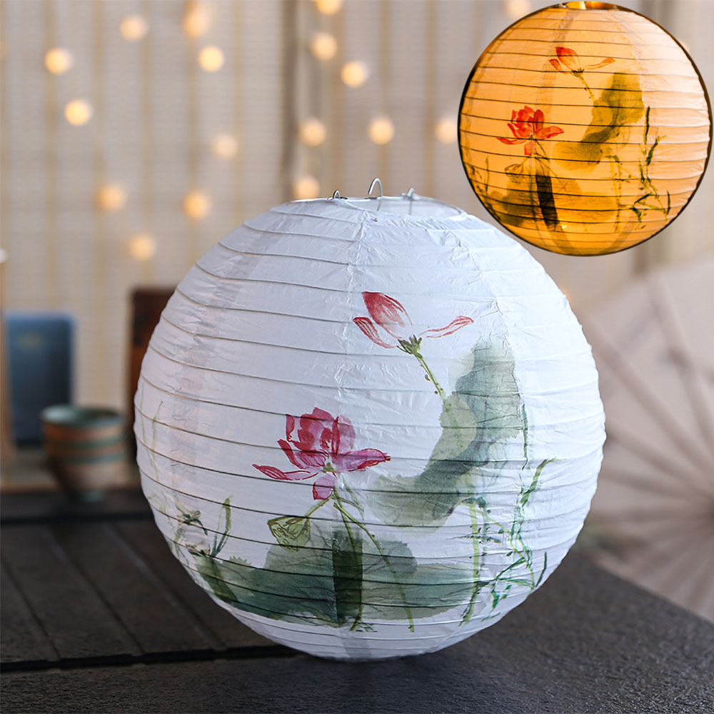 Lampu Kertas Oriental DIY Pake - Japanese Lantern Paper ulasan dan harga