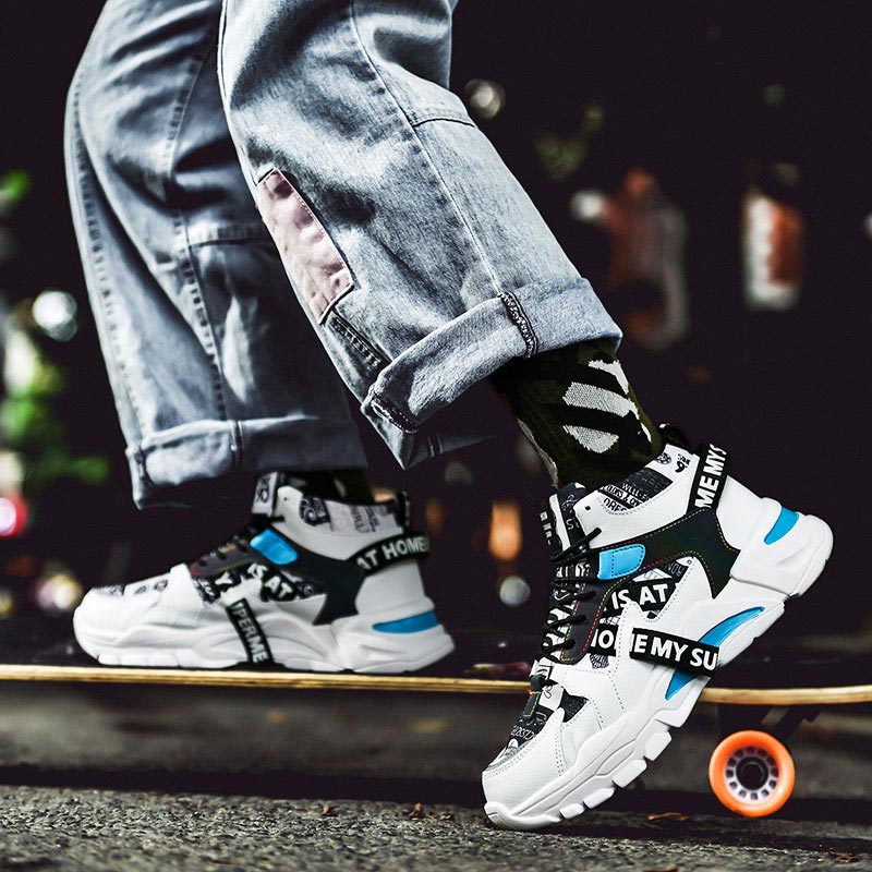 Sneakers Pria Chunky Atasan Ti - Japanese Lifestyle Name ulasan dan harga