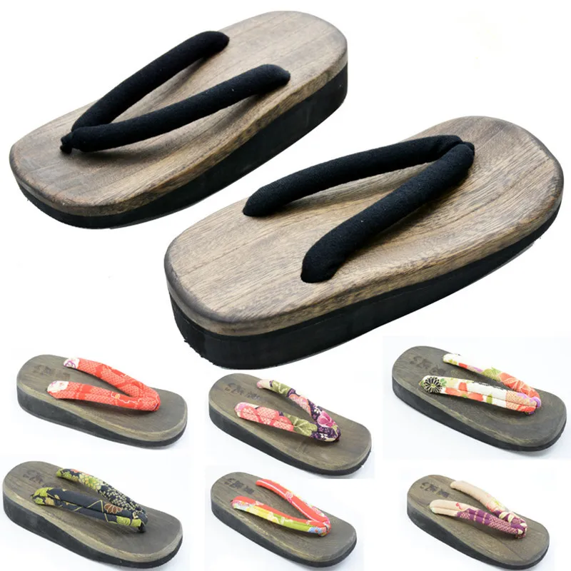 Sepatu Cosplay Wanita Hak Seda - Geta Wooden Sandal ulasan dan harga