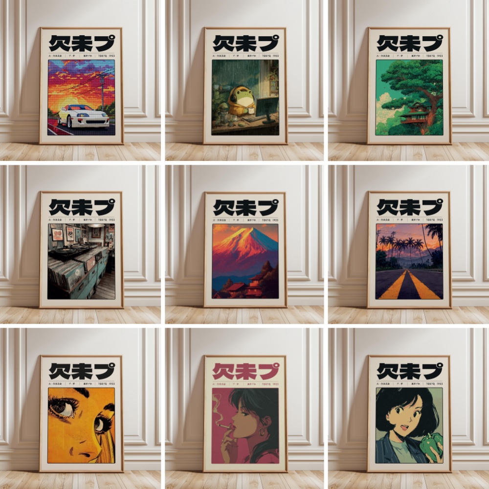 Poster Budaya Pop Vaporwave To - Japanese Culture Lifestyle ulasan dan harga