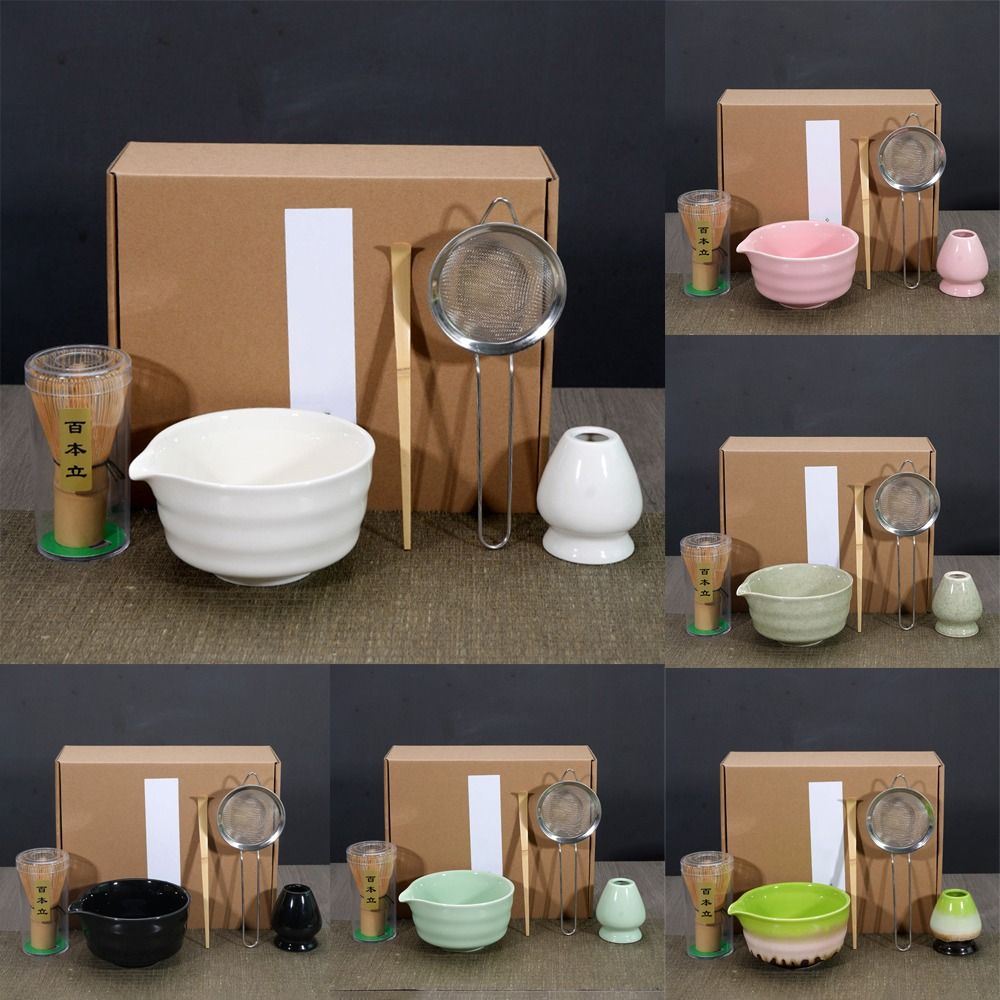 Set Teh Matcha Jepang Keramik  - Bamboo Whisk Chasen ulasan dan harga