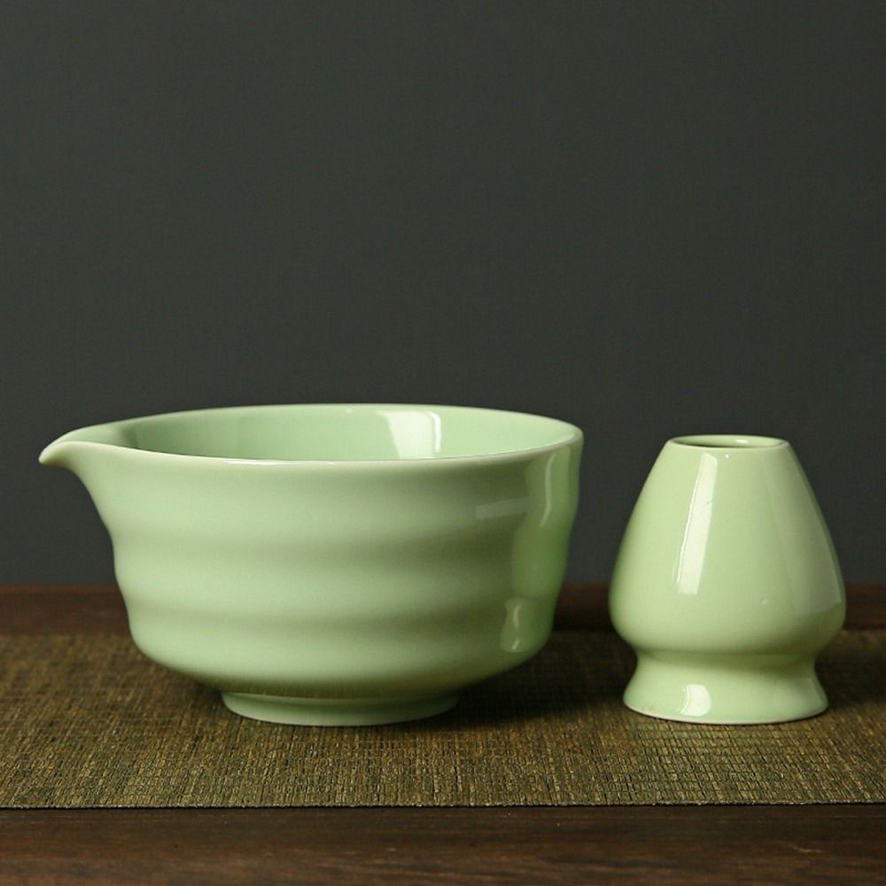 Set Teh Matcha Jepang Keramik  - Bamboo Whisk Chasen ulasan dan harga
