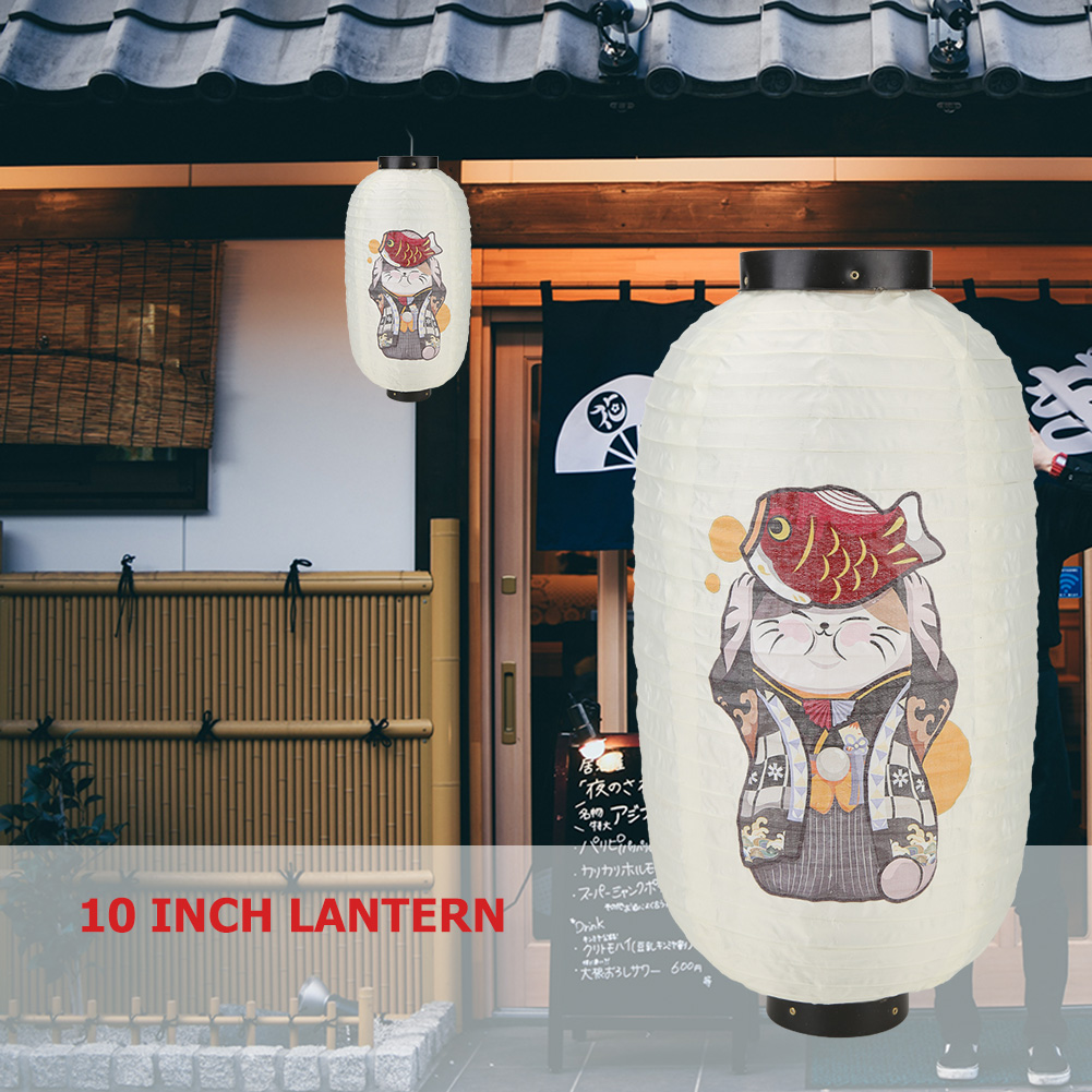Lucky Cat lentera gaya Jepang, - Japanese Lantern Paper ulasan dan harga