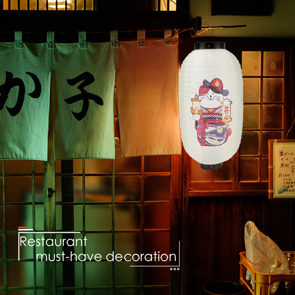 Lucky Cat lentera gaya Jepang, - Japanese Lantern Paper ulasan dan harga