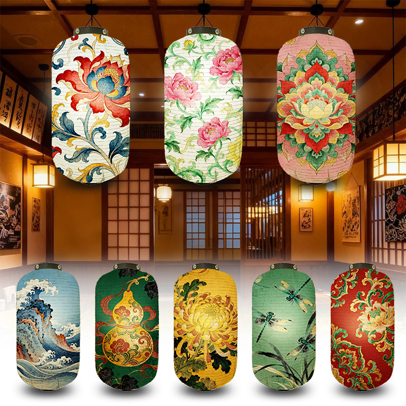 Lentera Cetak Sakura Gaya Jepa - Japanese Lantern Paper ulasan dan harga